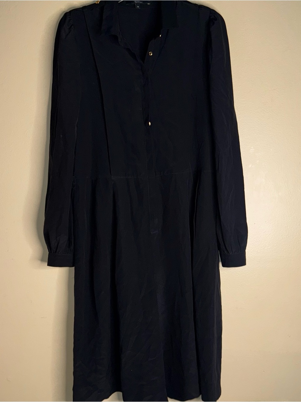 Gucci Black 2011 100% Silk Romper Dress Size 38